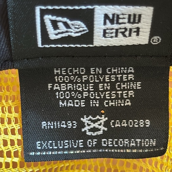 New York Yankees Snapback Hat Original Fit Yellow Floral Peace New Era 9Fifty - Picture 10 of 13